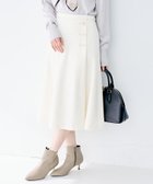 【アンタイトル/UNTITLED】の【ウール100%/後ろウエストゴム】ミルドスムースフレアスカート アイボリー|ID: prp329100004799166 ipo3291000000035079675