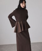 【アダム エ ロペ/ADAM ET ROPE'】の【サステナブル】ペプラムコンビニットワンピース/オケージョン対応 人気、トレンドファッション・服の通販 founy(ファニー) ファッション Fashion レディースファッション Fashion for Women ワンピース Dresses ニットワンピース Knit Dresses オケージョン Occasion Wear コンパクト Compact, Small Size ジャケット Jacket, Outerwear ストレッチ Stretch, Stretchy Fabric スニーカー Sneakers, Trainers スリーブ Sleeve, Long Sleeve / Short Sleeve ダウン Down, Puffer ツイル Twist, Twisted Detail 定番 Standard, Basic Item 人気 Popular, Best Seller フレア Flare, Flared ブルゾン Blouson, Bomber Jacket ペプラム Peplum, Flared Hem ポケット Pocket, Pocket Detail A/W・秋冬 Autumn/Winter おすすめ Recommended / Our Picks 2026年 2026 thumbnail ダークブラウン(20)|ID: prp329100004799204 ipo3291000000034820469