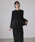 【アダム エ ロペ/ADAM ET ROPE'】の【サステナブル】ペプラムコンビニットワンピース/オケージョン対応 人気、トレンドファッション・服の通販 founy(ファニー) ファッション Fashion レディースファッション Fashion for Women ワンピース Dresses ニットワンピース Knit Dresses オケージョン Occasion Wear コンパクト Compact, Small Size ジャケット Jacket, Outerwear ストレッチ Stretch, Stretchy Fabric スニーカー Sneakers, Trainers スリーブ Sleeve, Long Sleeve / Short Sleeve ダウン Down, Puffer ツイル Twist, Twisted Detail 定番 Standard, Basic Item 人気 Popular, Best Seller フレア Flare, Flared ブルゾン Blouson, Bomber Jacket ペプラム Peplum, Flared Hem ポケット Pocket, Pocket Detail A/W・秋冬 Autumn/Winter おすすめ Recommended / Our Picks 2026年 2026 thumbnail ブラック(01)|ID: prp329100004799204 ipo3291000000034820470