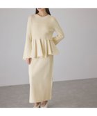 【アダム エ ロペ/ADAM ET ROPE'】の【サステナブル】ペプラムコンビニットワンピース/オケージョン対応 人気、トレンドファッション・服の通販 founy(ファニー) ファッション Fashion レディースファッション Fashion for Women ワンピース Dresses ニットワンピース Knit Dresses オケージョン Occasion Wear コンパクト Compact, Small Size ジャケット Jacket, Outerwear ストレッチ Stretch, Stretchy Fabric スニーカー Sneakers, Trainers スリーブ Sleeve, Long Sleeve / Short Sleeve ダウン Down, Puffer ツイル Twist, Twisted Detail 定番 Standard, Basic Item 人気 Popular, Best Seller フレア Flare, Flared ブルゾン Blouson, Bomber Jacket ペプラム Peplum, Flared Hem ポケット Pocket, Pocket Detail A/W・秋冬 Autumn/Winter おすすめ Recommended / Our Picks 2026年 2026 thumbnail オフホワイト(15)|ID: prp329100004799204 ipo3291000000034820471