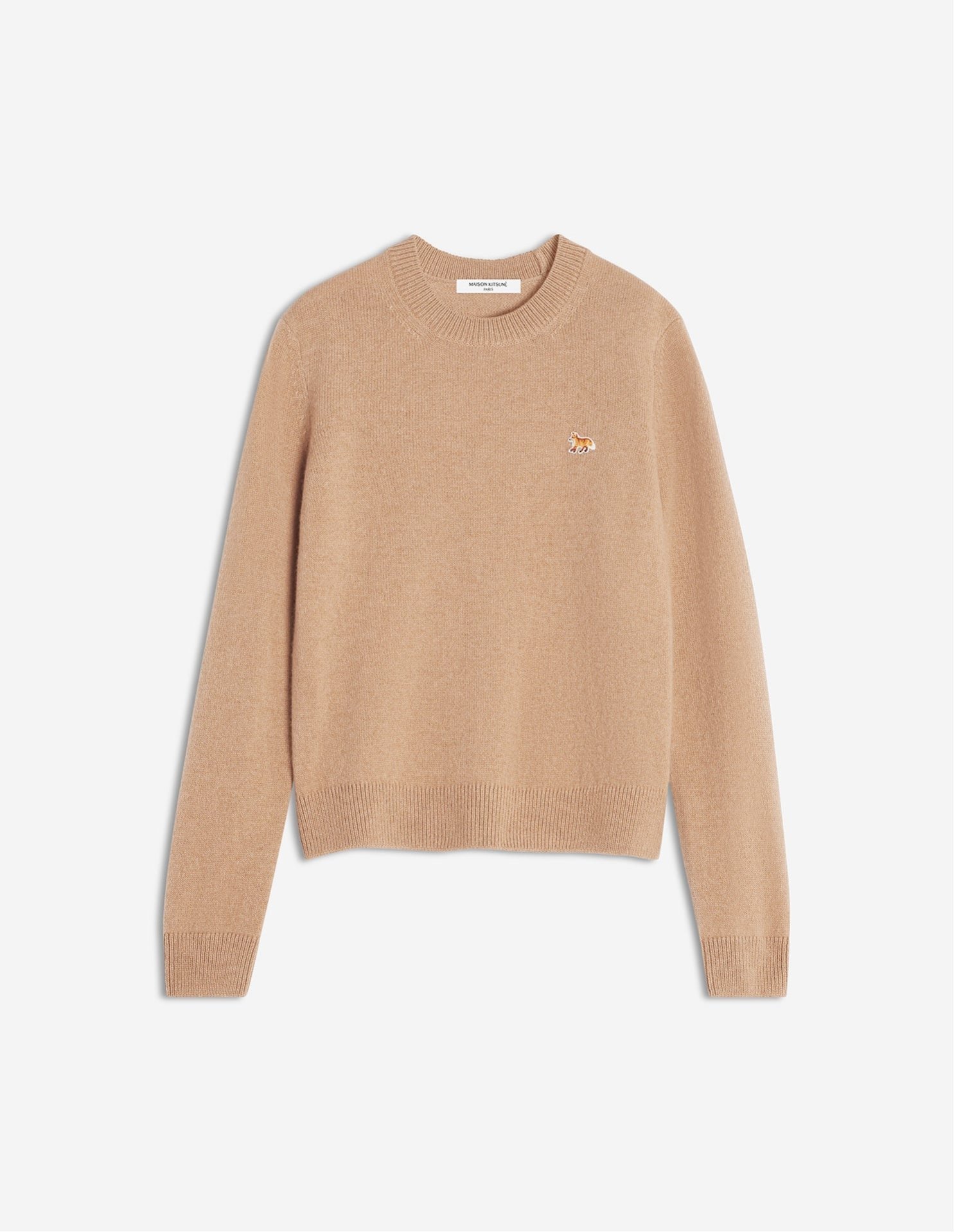 【メゾン キツネ/MAISON KITSUNE】のMaison Kitsune/BABY FOX LAMBSWOOL REGULAR JUMPER インテリア・キッズ・メンズ・レディースファッション・服の通販 founy(ファニー) 　ファッション　Fashion　レディースファッション　Fashion for Women　冬　Winter / This Winter　パッチ　Patch, Appliqué　フレンチ　French, French Style　レギュラー　Regular, Standard Fit　エレガント 上品　Elegant　A/W・秋冬　Autumn/Winter　長袖　Long Sleeve, Full Sleeve　ROAST|ID: prp329100004799213 ipo3291000000034870794