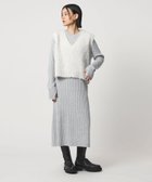 【ユナイテッドアローズ/UNITED ARROWS】のVネックベスト+リブワンピース A DAY IN THE LIFE LT.GRAY|ID:prp329100004799222