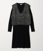 【ユナイテッドアローズ/UNITED ARROWS】のVネックベスト+リブワンピース A DAY IN THE LIFE BLACK|ID:prp329100004799222
