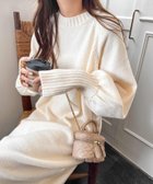 【アンドミー/andme】の指穴 サムホール ボリューム袖 ニット ワンピース 人気、トレンドファッション・服の通販 founy(ファニー) ファッション Fashion レディースファッション Fashion for Women ワンピース Dresses ニットワンピース Knit Dresses アクリル Acrylic Material スリット Slit, Slit Detail ロング Long, Long-Length おすすめ Recommended / Our Picks thumbnail オフホワイト|ID: prp329100004799233 ipo3291000000034872309