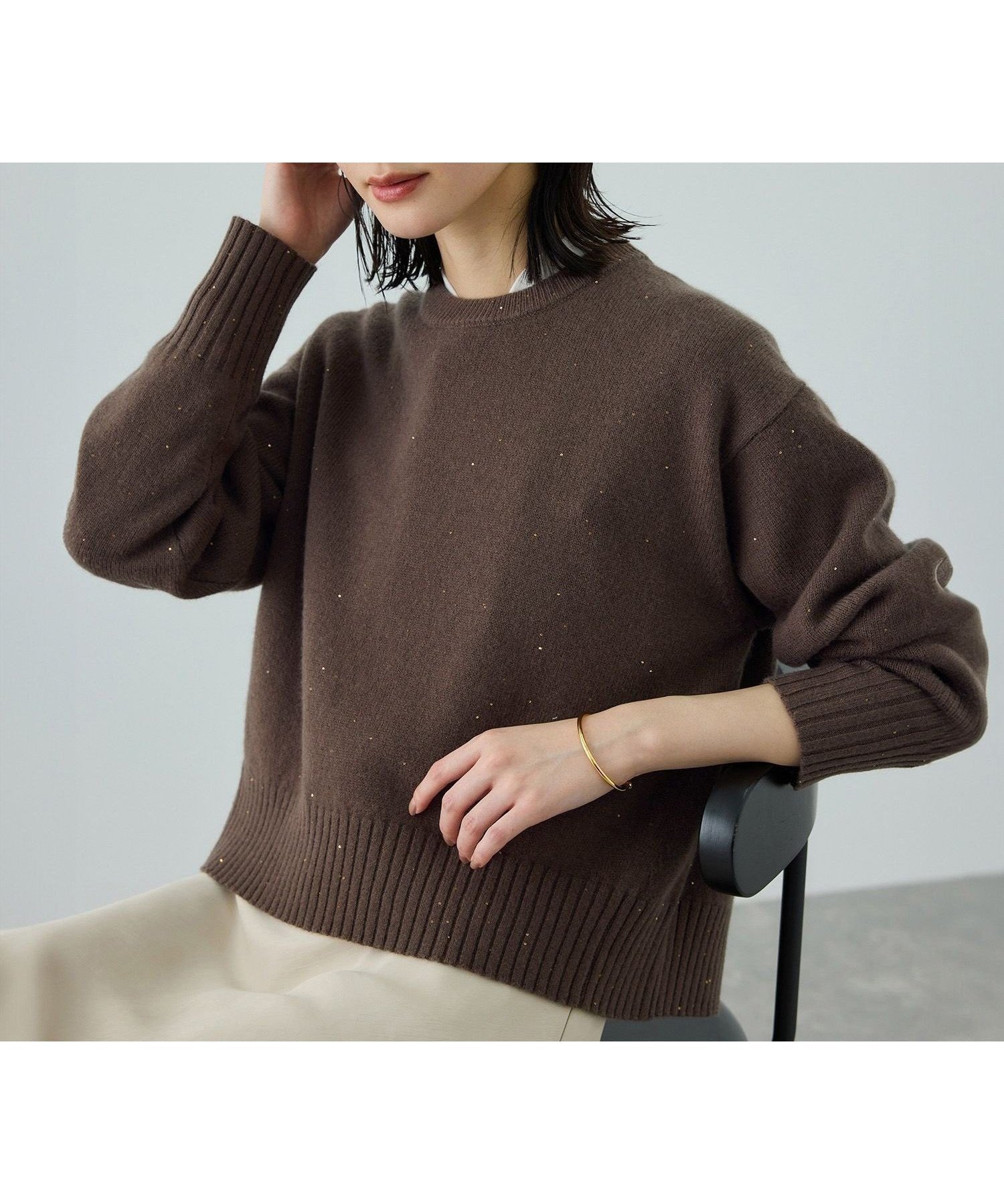 【ロペ/ROPE'】のスーパーファインメリノウールスパンコールニット インテリア・キッズ・メンズ・レディースファッション・服の通販 founy(ファニー) ファッション Fashion レディースファッション Fashion for Women トップス・カットソー Cut & Sew Tops ニット Knit Tops & Sweaters おすすめ Recommended / Our Picks インナー Innerwear スパンコール Sequins, Sequin Embellishment フェミニン Feminine, Girly ヘムライン Hemline, Bottom Cut ポケット Pocket, Pocket Detail ラウンド Round, Round Neck エレガント 上品 Elegant 冬 Winter / This Winter 年末年始 Year-end and New Year Holidays ブラウン(22)|ID: prp329100004799241 ipo3291000000034929031