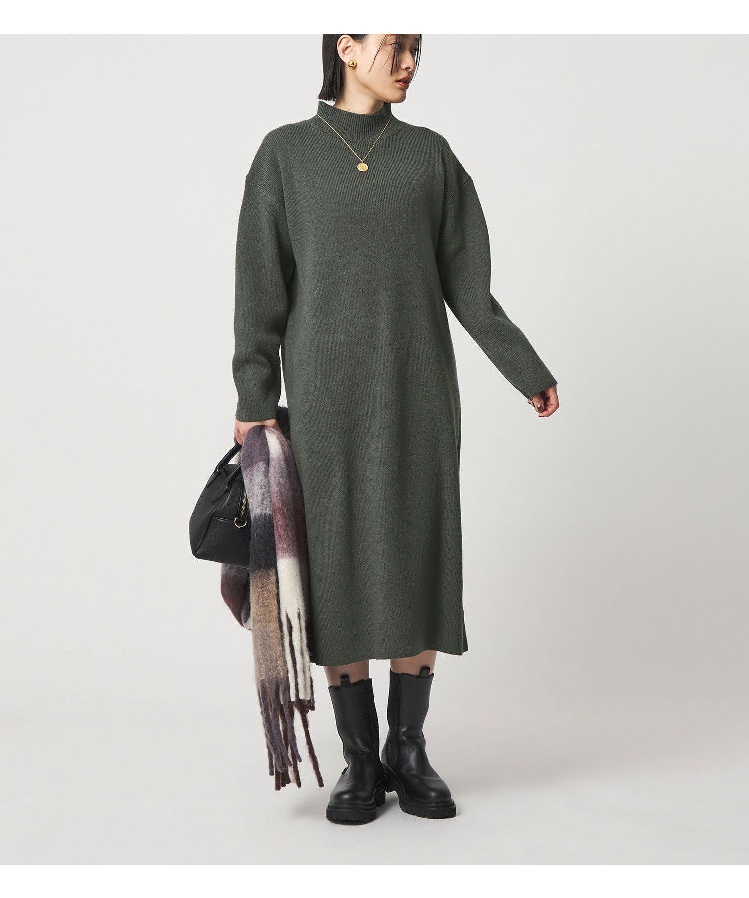 【ユナイテッドアローズ/UNITED ARROWS】のハイネック ニットワンピース A DAY IN THE LIFE インテリア・キッズ・メンズ・レディースファッション・服の通販 founy(ファニー) ファッション Fashion レディースファッション Fashion for Women ワンピース Dresses ニットワンピース Knit Dresses アクリル Acrylic Material クラシカル Classical, Vintage-Inspired シンプル Simple, Minimal スカーフ Scarf, Neckwear スニーカー Sneakers, Trainers トレンド Trend, Trending Now ハイネック High Neck, Mock Neck バランス Balance, Style Balance ベスト Vest, Waistcoat ベーシック Basic, Essential ロング Long, Long-Length 冬 Winter / This Winter アウトレット Outlet / Clearance エレガント 上品 Elegant ビジネス 仕事 通勤 Business / Work / Commuting DK.GRAY|ID: prp329100004799256 ipo3291000000034820718