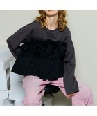 【メゾンスペシャル/MAISON SPECIAL】のMixed Fabric Frill Tops 人気、トレンドファッション・服の通販 founy(ファニー) ファッション Fashion レディースファッション Fashion for Women トップス・カットソー Cut & Sew Tops カットソー Cut and Sewn Top スラックス Slacks, Dress Pants ダウン Down, Puffer デニム Denim, Jeans Material ドット Polka Dot, Dot Pattern フリル Frill, Ruffle ボトム Bottoms, Lower Wear リラックス Relax, Relaxed Fit ロング Long, Long-Length thumbnail GRY|ID: prp329100004799271 ipo3291000000034906593