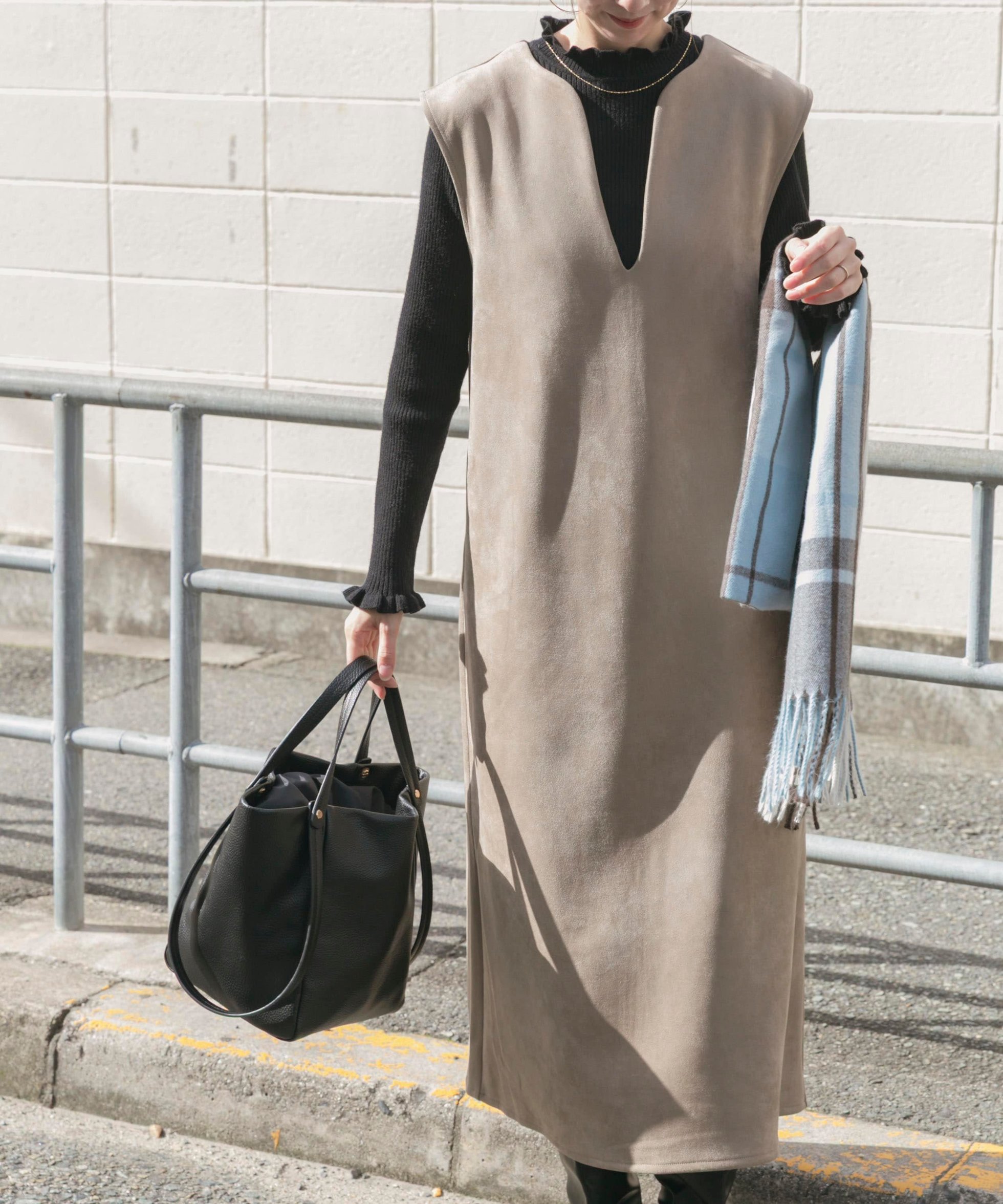 【アイテムズアーバンリサーチ/ITEMS URBAN RESEARCH】のフェイクスエードジャンスカ インテリア・キッズ・メンズ・レディースファッション・服の通販 founy(ファニー) ファッション Fashion レディースファッション Fashion for Women 2025年 2025 2025-2026秋冬・A/W Autumn/Winter 2025–26 AW25–26 冬 Winter / This Winter シンプル Simple, Minimal エレガント 上品 Elegant A/W・秋冬 Autumn/Winter モカ|ID: prp329100004799272 ipo3291000000034820851