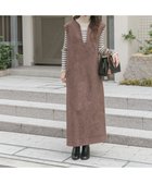 【アイテムズアーバンリサーチ/ITEMS URBAN RESEARCH】の『静電気防止』フェイクスエードジャンスカ ブラウン|ID: prp329100004799272 ipo3291000000034882726