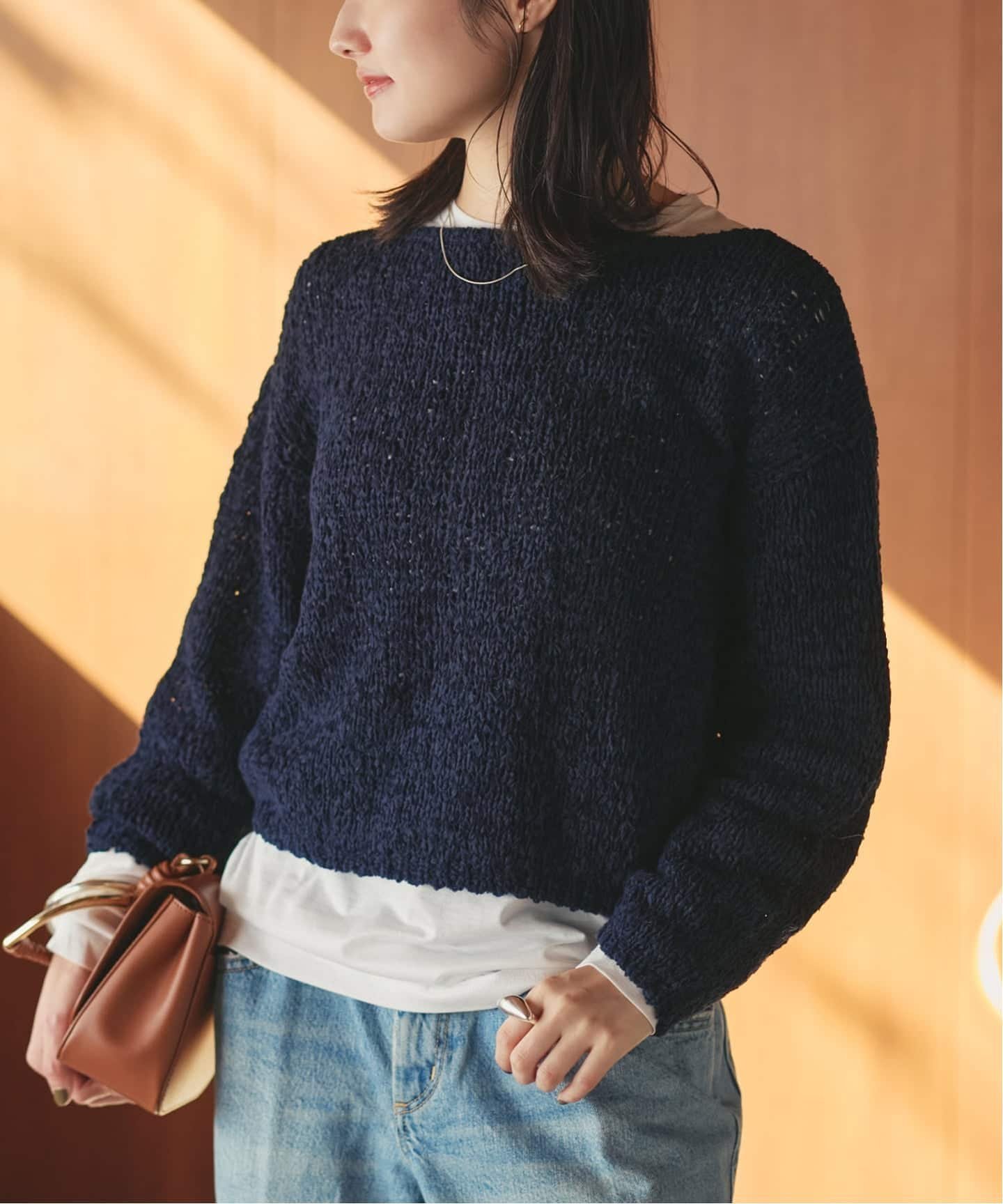 【プラージュ/Plage】のFringe yarn カーディガン インテリア・キッズ・メンズ・レディースファッション・服の通販 founy(ファニー) ファッション Fashion レディースファッション Fashion for Women トップス・カットソー Cut & Sew Tops カーディガン・羽織り Layered Style Cardigans カーディガン Cardigan, Knitwear コンパクト Compact, Small Size スラックス Slacks, Dress Pants デニム Denim, Jeans Material バランス Balance, Style Balance ロング Long, Long-Length ワイド Wide, Wide Fit ネイビー|ID: prp329100004799297 ipo3291000000034820988