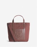 【メゾン キツネ/MAISON KITSUNE】のMaison Kitsune/FOX HEAD SMALL TOTE 人気、トレンドファッション・服の通販 founy(ファニー) ファッション Fashion レディースファッション Fashion for Women バッグ Bags キャンバス Canvas, Canvas Fabric コーティング Coating, Coated Finish ショルダー Shoulder, Shoulder Strap ハンド Hand, Handmade パッチ Patch, Appliqué フォックス Fox, Fox Fur フレンチ French, French Style フロント Front, Front Design ポケット Pocket, Pocket Detail A/W・秋冬 Autumn/Winter 冬 Winter / This Winter エレガント 上品 Elegant thumbnail BROWN STONE|ID: prp329100004799303 ipo3291000000034900171