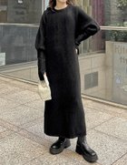 【リエディ/Re:EDIT】の指穴リブニットワンピース 人気、トレンドファッション・服の通販 founy(ファニー) ファッション Fashion レディースファッション Fashion for Women ワンピース Dresses ニットワンピース Knit Dresses コンパクト Compact, Small Size シンプル Simple, Minimal ストレート Straight, Straight Cut ストール Stole, Wrap スリーブ Sleeve, Long Sleeve / Short Sleeve バランス Balance, Style Balance フェミニン Feminine, Girly マフラー Scarf, Muffler thumbnail ブラック|ID: prp329100004799304 ipo3291000000034821015
