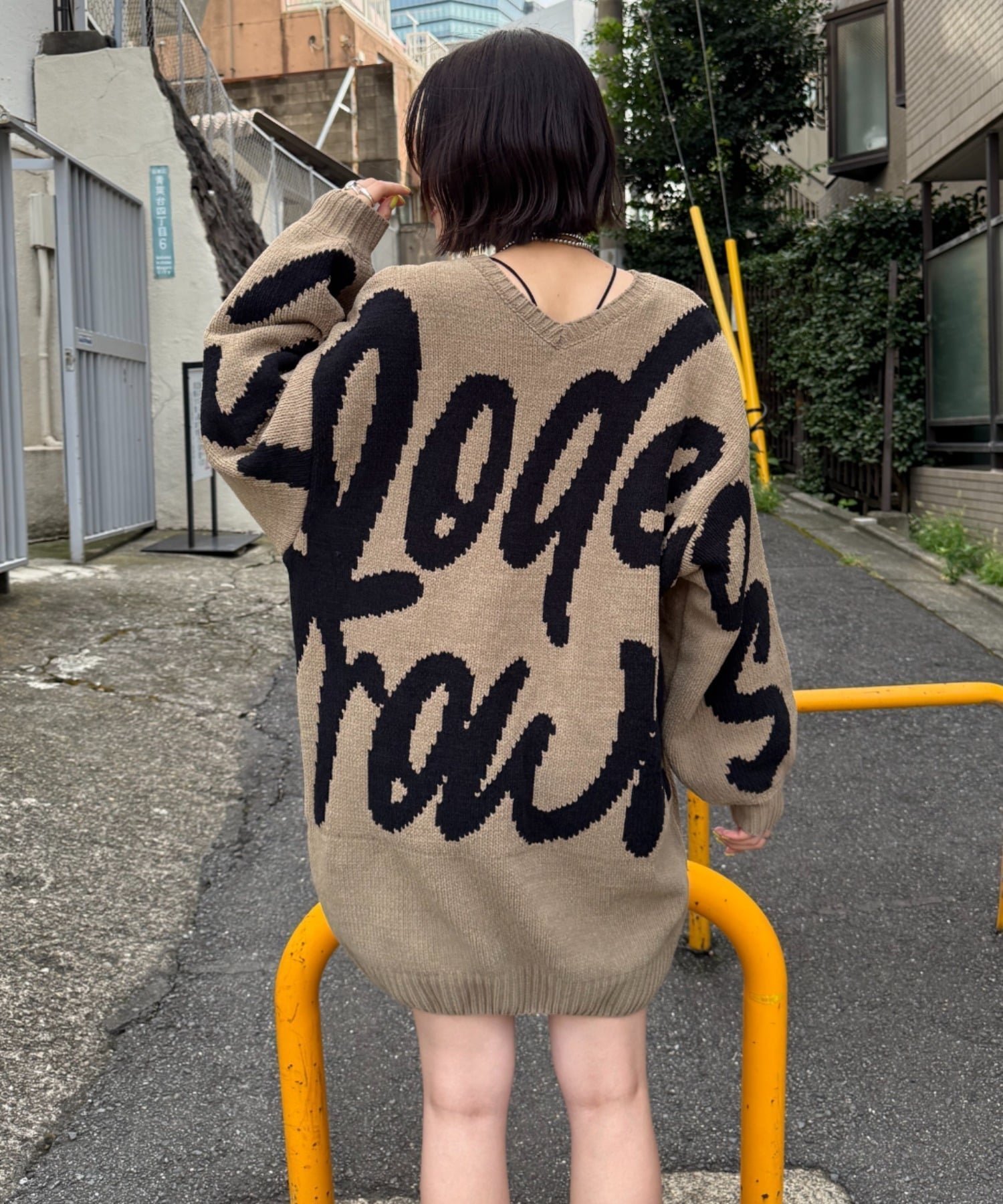 【ロデオクラウンズワイドボウル/RODEO CROWNS WIDE BOWL】のロゴ2WAYモールニットワンピース インテリア・キッズ・メンズ・レディースファッション・服の通販 founy(ファニー) 　ファッション　Fashion　レディースファッション　Fashion for Women　ワンピース　Dresses　ニットワンピース　Knit Dresses　おすすめ　Recommended / Our Picks　グラフィック　Graphic, Graphic Design　デニム　Denim, Jeans Material　フロント　Front, Front Design　ボトム　Bottoms, Lower Wear　KHA|ID: prp329100004799306 ipo3291000000034938962