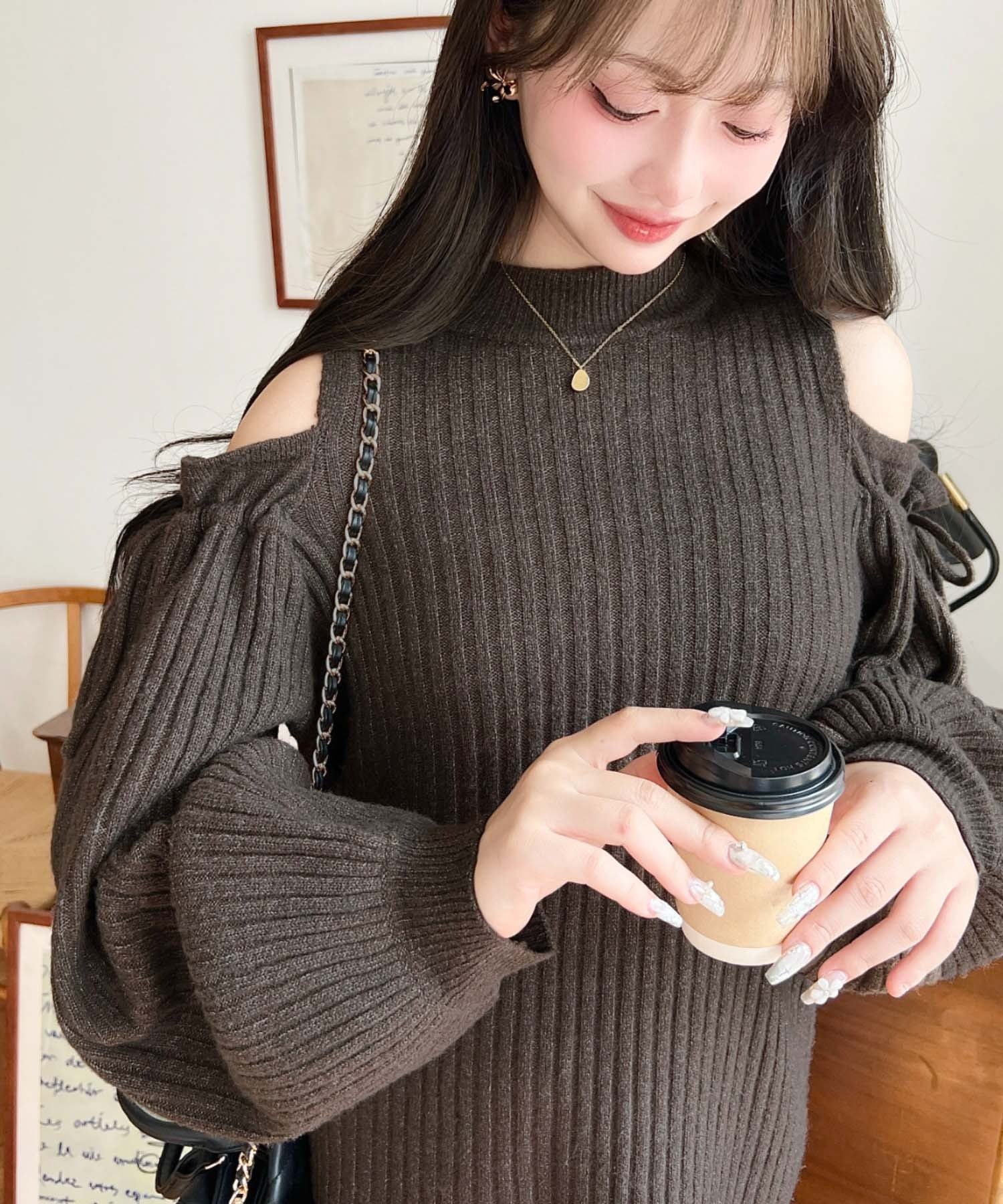 【モーメントプラス/moment+ / MEN】の袖リボンショルダースリットニットワンピース インテリア・キッズ・メンズ・レディースファッション・服の通販 founy(ファニー) ファッション Fashion メンズファッション Fashion for Men アクリル Acrylic Material ガーリー Girly, Feminine Style ショルダー Shoulder, Shoulder Strap スリーブ Sleeve, Long Sleeve / Short Sleeve トレンド Trend, Trending Now バランス Balance, Style Balance バレエ Ballet, Ballet Style フィット Fit, Slim Fit ベスト Vest, Waistcoat ベーシック Basic, Essential ミックス Mix, Mixed Style ミドル Middle Length, Mid Height リボン Ribbon, Bow ロング Long, Long-Length 再入荷 Restock / Back in Stock プチプライス・低価格 Affordable / Budget Price おすすめ Recommended / Our Picks ブラウン|ID: prp329100004799330 ipo3291000000034821156