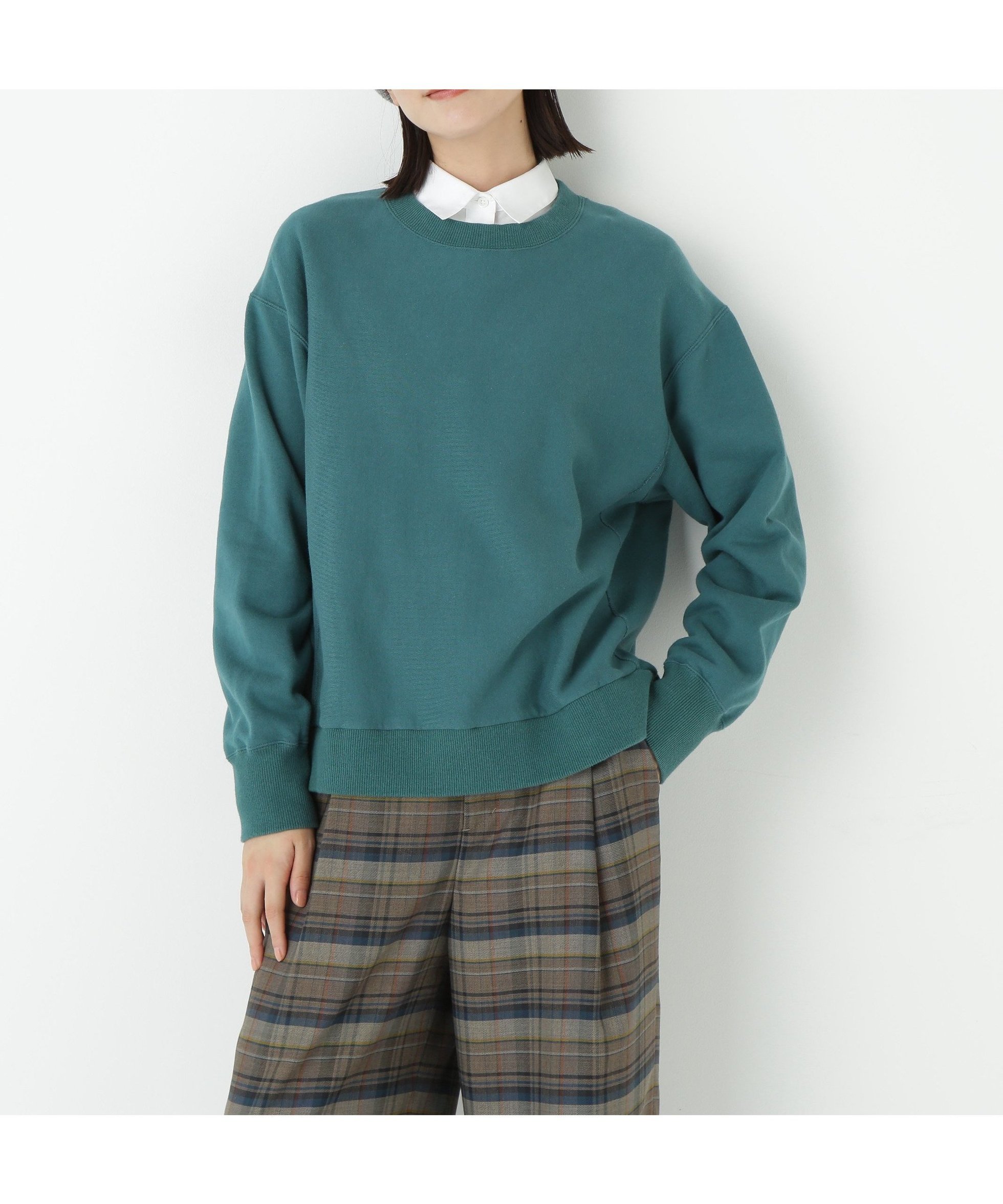 【ヒューマンウーマン/HUMAN WOMAN】のカラートレーナー インテリア・キッズ・メンズ・レディースファッション・服の通販 founy(ファニー) 　ファッション　Fashion　レディースファッション　Fashion for Women　おすすめ　Recommended / Our Picks　イエロー　Yellow　スウェット / スエット　Sweatshirt, Sweatwear　スタンダード　Standard, Basic　トレーナー　Sweatshirt, Trainer　ベーシック　Basic, Essential　ボトム　Bottoms, Lower Wear　グリーン|ID: prp329100004799341 ipo3291000000035174486