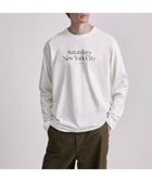 【サタデイズ ニューヨークシティ/SATURDAYS NYC】のMiller Standard LS Tee 人気、トレンドファッション・服の通販 founy(ファニー) ファッション Fashion レディースファッション Fashion for Women おすすめ Recommended / Our Picks シンプル Simple, Minimal フィット Fit, Slim Fit フロント Front, Front Design プリント Print, Printed Pattern ワンポイント One Point, Statement Accent 定番 Standard, Basic Item thumbnail ホワイト(10)|ID: prp329100004799437 ipo3291000000034821722