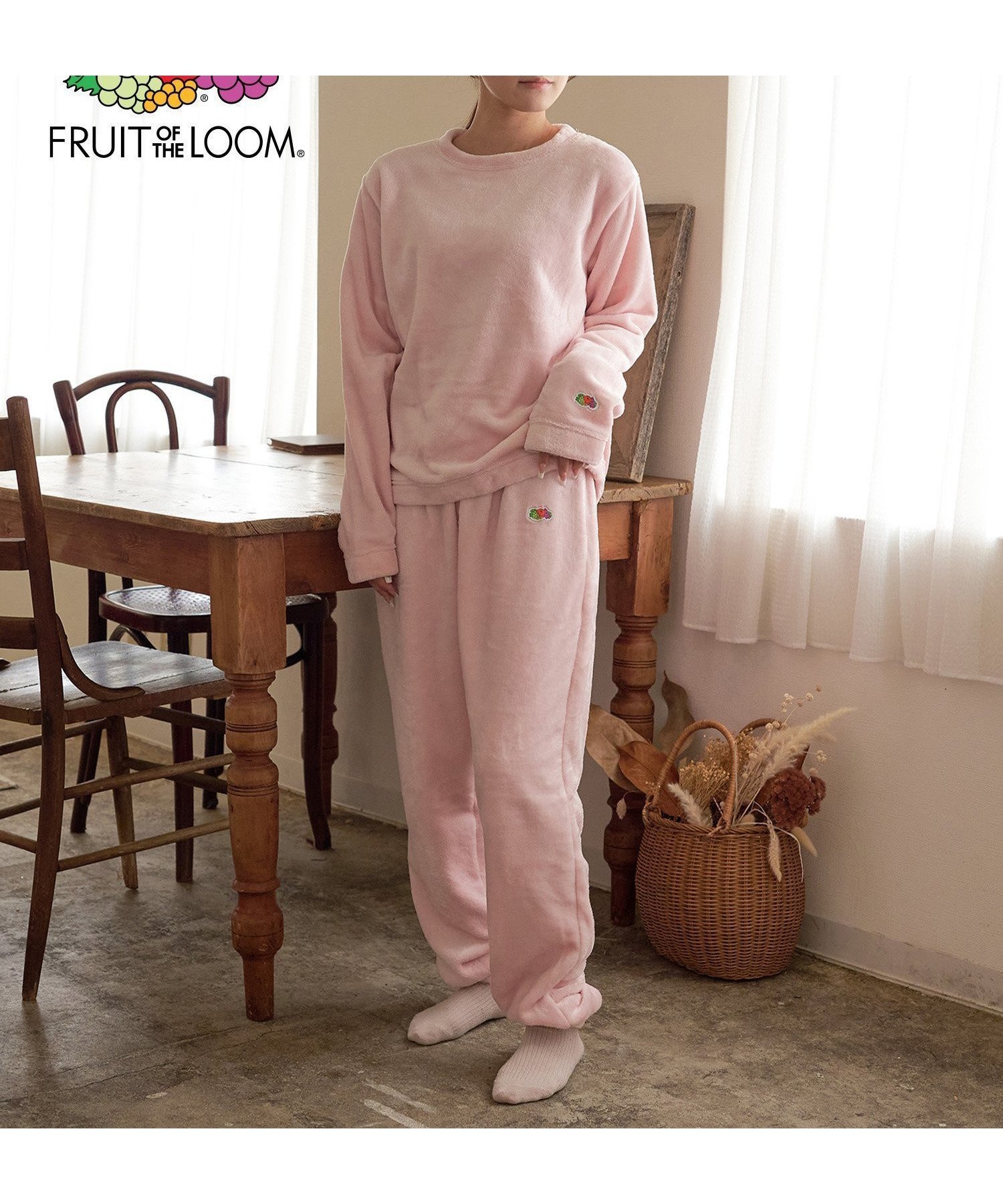 【ハンドサイン/HAND SIGN】のFRUIT OF THE LOOM/FTL ボアルームウェア インテリア・キッズ・メンズ・レディースファッション・服の通販 founy(ファニー) ファッション Fashion レディースファッション Fashion for Women ベーシック Basic, Essential ピンク|ID: prp329100004799454 ipo3291000000034912643