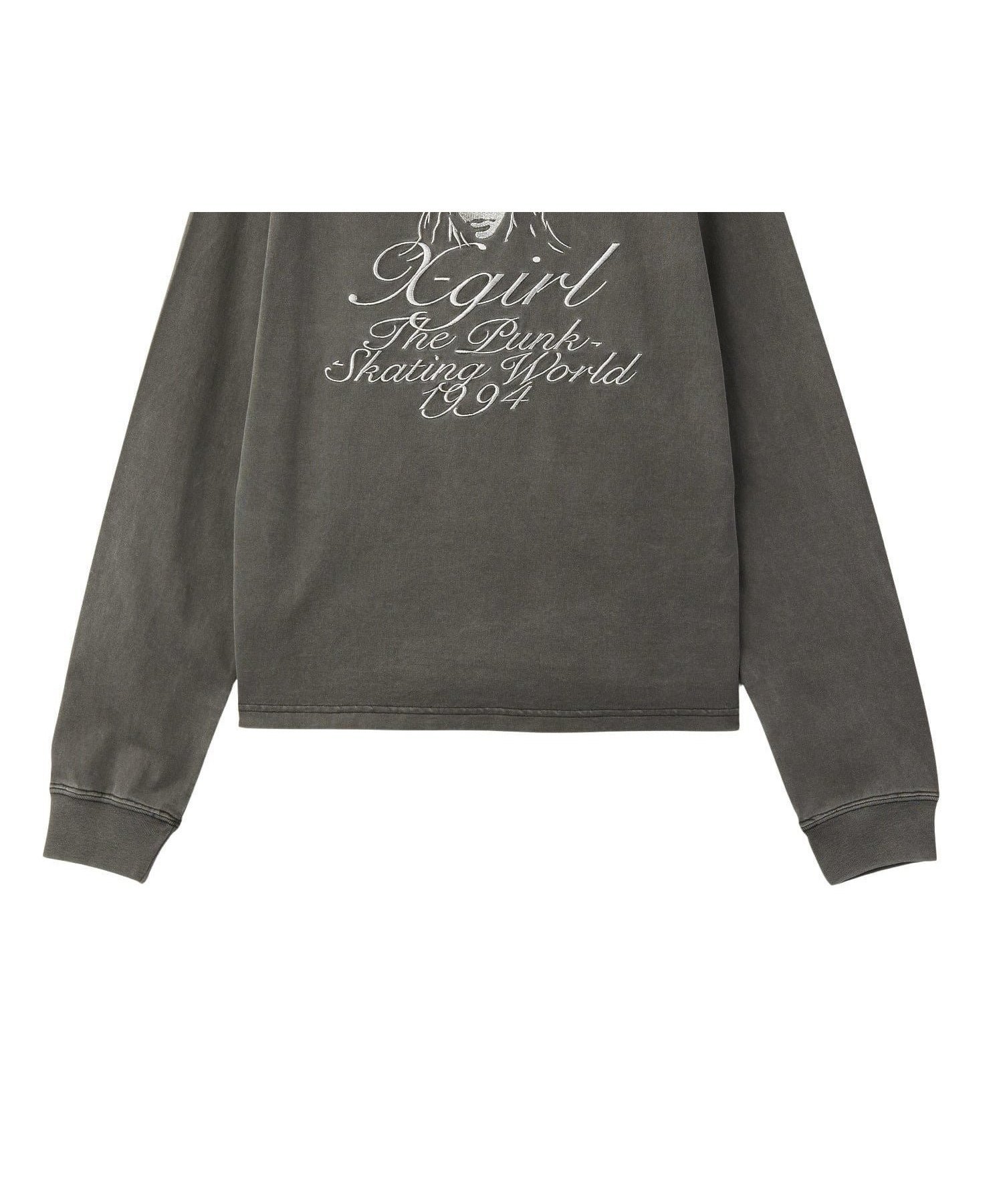 【エックスガール/X-girl】のX-girl/CURSIVE LOGO AND FACE FADED L/S T インテリア・キッズ・メンズ・レディースファッション・服の通販 founy(ファニー) ファッション Fashion レディースファッション Fashion for Women インナー Innerwear ヴィンテージ Vintage Style グラフィック Graphic, Graphic Design 定番 Standard, Basic Item 長袖 Long Sleeve, Full Sleeve フロント Front, Front Design ベーシック Basic, Essential ロング Long, Long-Length ワンポイント One Point, Statement Accent A/W・秋冬 Autumn/Winter おすすめ Recommended / Our Picks BLACK|ID: prp329100004799466 ipo3291000000034923953