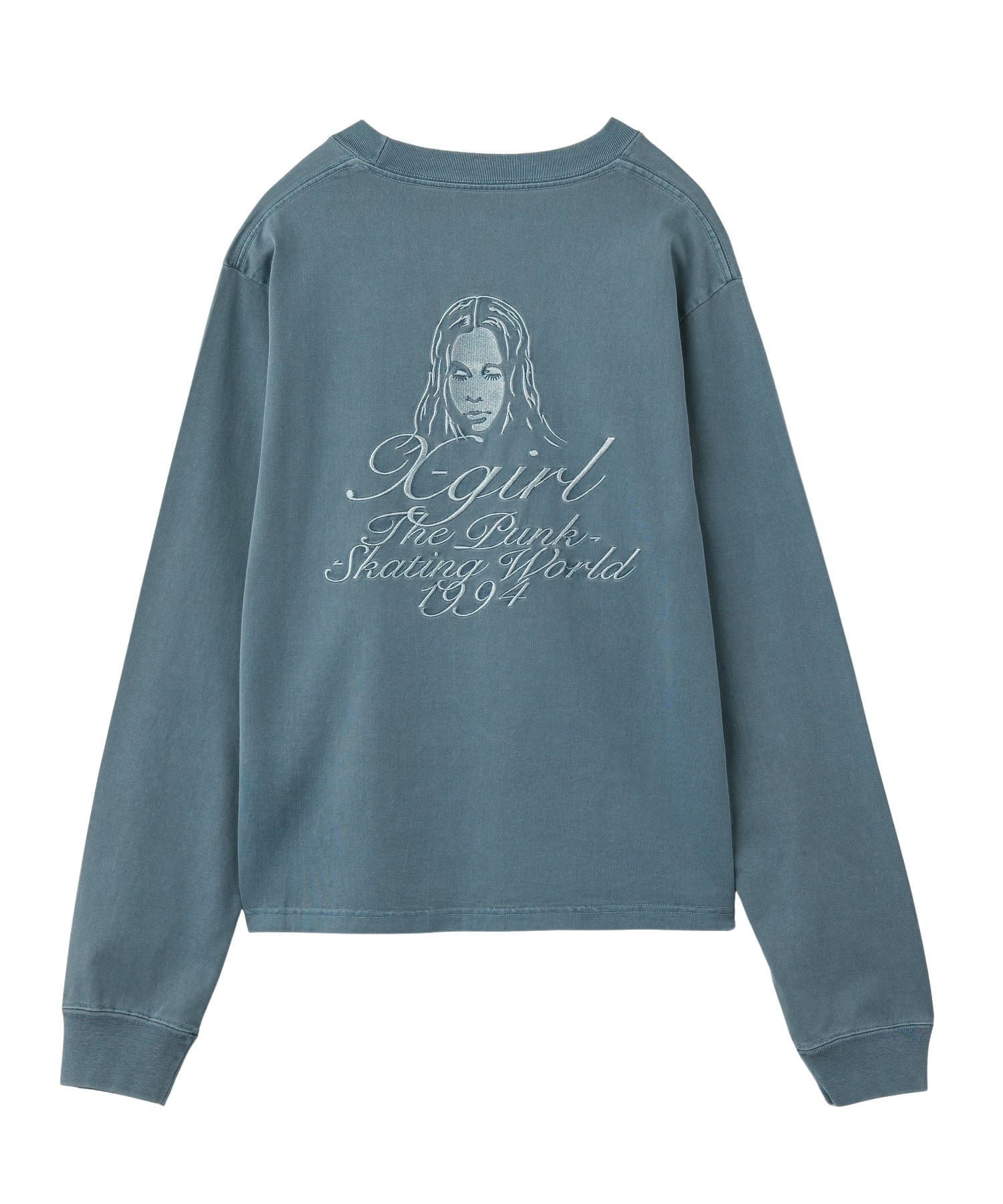 【エックスガール/X-girl】のX-girl/CURSIVE LOGO AND FACE FADED L/S T インテリア・キッズ・メンズ・レディースファッション・服の通販 founy(ファニー) ファッション Fashion レディースファッション Fashion for Women インナー Innerwear ヴィンテージ Vintage Style グラフィック Graphic, Graphic Design 定番 Standard, Basic Item 長袖 Long Sleeve, Full Sleeve フロント Front, Front Design ベーシック Basic, Essential ロング Long, Long-Length ワンポイント One Point, Statement Accent A/W・秋冬 Autumn/Winter おすすめ Recommended / Our Picks NAVY|ID: prp329100004799466 ipo3291000000034923955