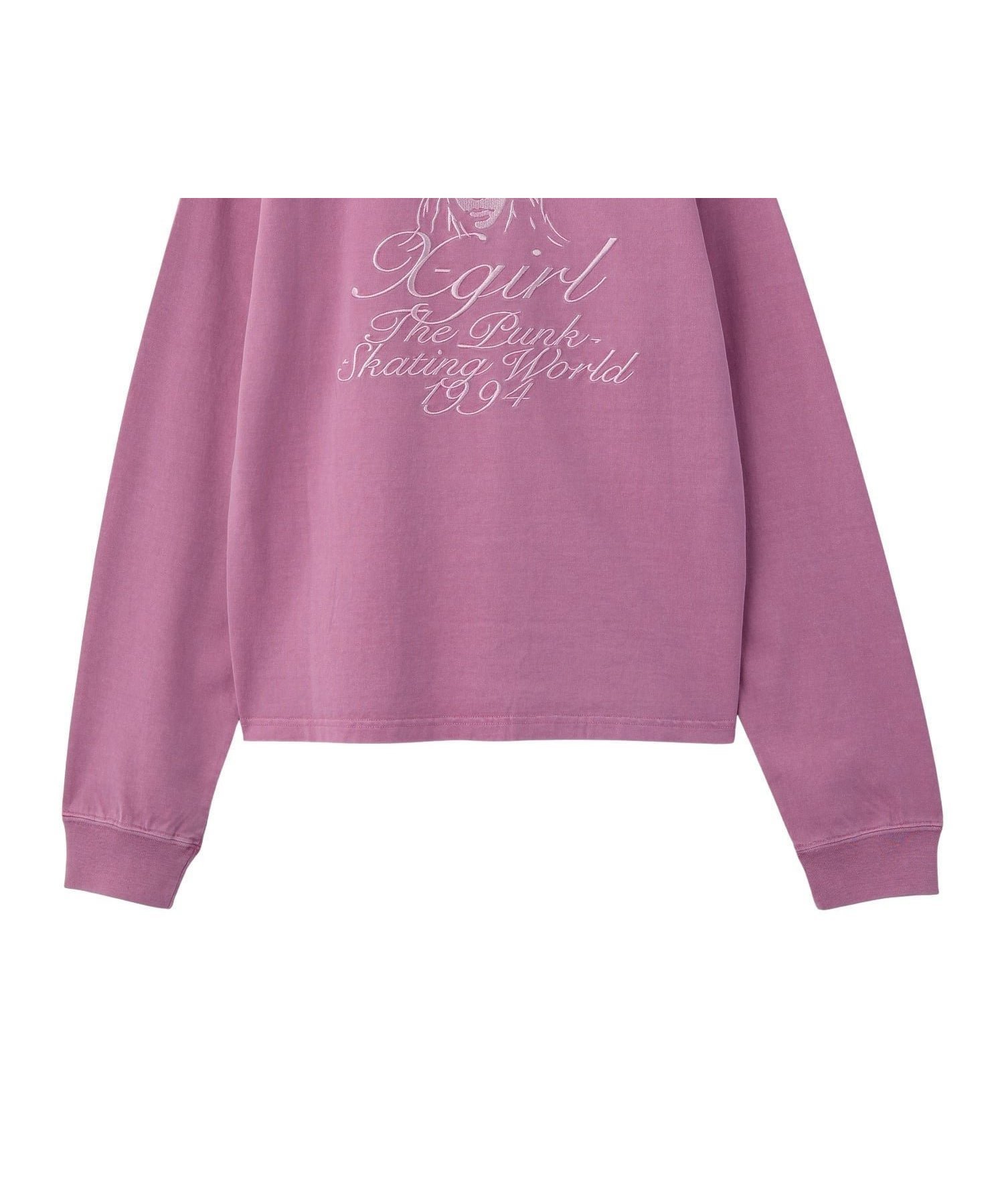 【エックスガール/X-girl】のX-girl/CURSIVE LOGO AND FACE FADED L/S T インテリア・キッズ・メンズ・レディースファッション・服の通販 founy(ファニー) ファッション Fashion レディースファッション Fashion for Women インナー Innerwear ヴィンテージ Vintage Style グラフィック Graphic, Graphic Design 定番 Standard, Basic Item 長袖 Long Sleeve, Full Sleeve フロント Front, Front Design ベーシック Basic, Essential ロング Long, Long-Length ワンポイント One Point, Statement Accent A/W・秋冬 Autumn/Winter おすすめ Recommended / Our Picks PINK|ID: prp329100004799466 ipo3291000000034923957