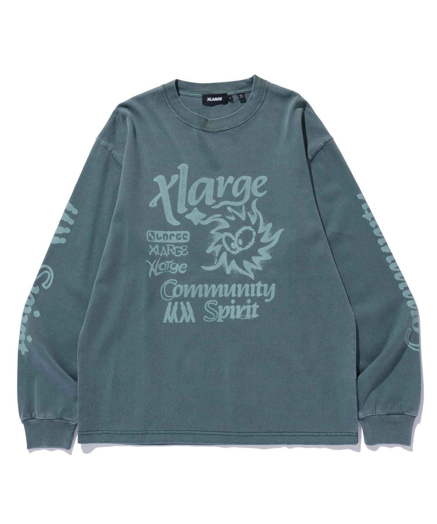 【エクストララージ/XLARGE】のCOMMUNITY SPIRIT L/S TEE 【XLARGE】 インテリア・キッズ・メンズ・レディースファッション・服の通販 founy(ファニー) ファッション Fashion レディースファッション Fashion for Women グラフィック Graphic, Graphic Design フロント Front, Front Design ベーシック Basic, Essential 長袖 Long Sleeve, Full Sleeve GREEN|ID: prp329100004799488 ipo3291000000034822055