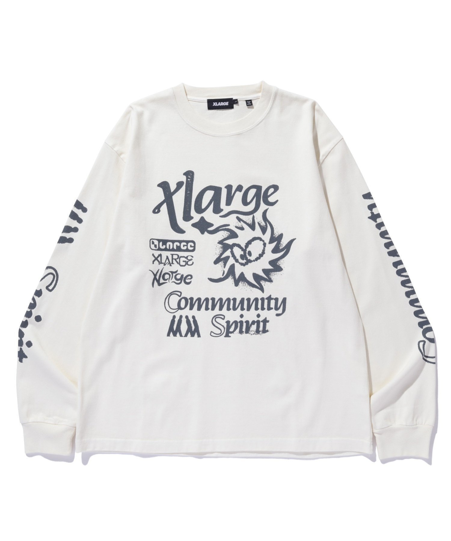 【エクストララージ/XLARGE】のCOMMUNITY SPIRIT L/S TEE 【XLARGE】 インテリア・キッズ・メンズ・レディースファッション・服の通販 founy(ファニー) ファッション Fashion レディースファッション Fashion for Women グラフィック Graphic, Graphic Design フロント Front, Front Design ベーシック Basic, Essential 長袖 Long Sleeve, Full Sleeve OFF WHITE|ID: prp329100004799488 ipo3291000000034822056