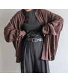 【ベイフロー/BAYFLOW】の待望の再入荷!【HEREIAM】ワッフル2WAYカーディガン ブラウン50|ID: prp329100004799509 ipo3291000000034822180