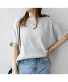 【シップス フォー ウィメン/SHIPS】の【WEB限定】SHIPS any 洗濯機可能 ワッフル ワイド TEE ライトグレー|ID: prp329100004799534 ipo3291000000034822320