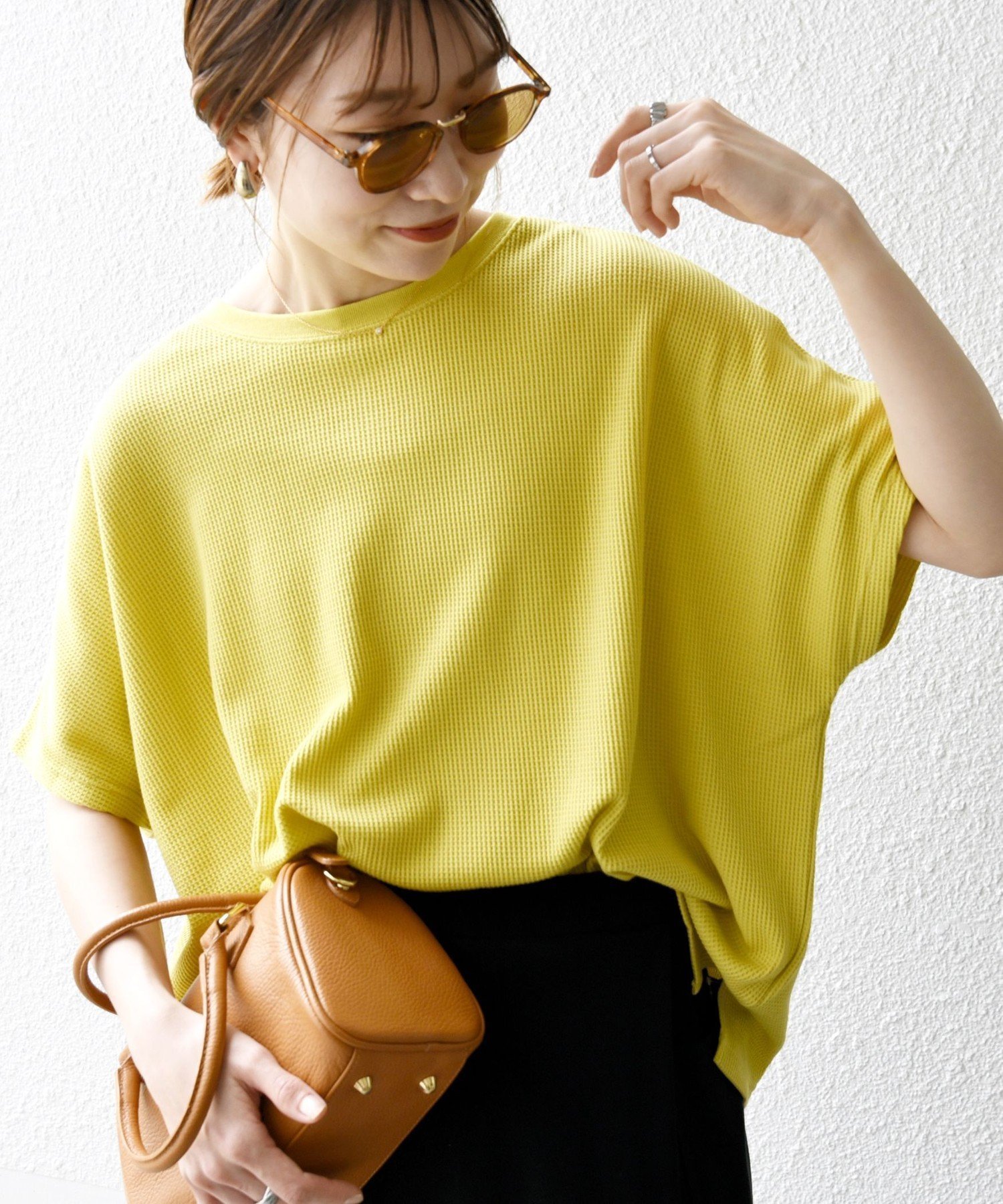 【シップス フォー ウィメン/SHIPS】の【WEB限定】SHIPS any 洗濯機可能 ワッフル ワイド TEE インテリア・キッズ・メンズ・レディースファッション・服の通販 founy(ファニー) ファッション Fashion レディースファッション Fashion for Women イエロー Yellow 洗える Machine Washable シンプル Simple, Minimal デニム Denim, Jeans Material 定番 Standard, Basic Item ボトム Bottoms, Lower Wear ワイド Wide, Wide Fit ワッフル Waffle, Waffle Knit おすすめ Recommended / Our Picks 2025年 2025 2025-2026秋冬・A/W Autumn/Winter 2025–26 AW25–26 イエロー|ID: prp329100004799534 ipo3291000000034822329