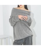 【ジーナシス/JEANASiS】の2WAYブークレオフショルプルオーバー グレー|ID: prp329100004799582 ipo3291000000034822597