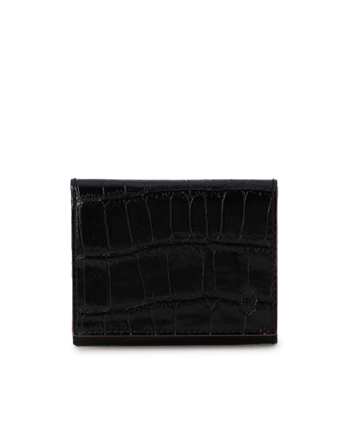 【フェリージ/Felisi】のクロコ型押し レザーミニ財布 三つ折り 969/SA インテリア・キッズ・メンズ・レディースファッション・服の通販 founy(ファニー) 　ファッション　Fashion　レディースファッション　Fashion for Women　ミニ財布・二つ折り財布　Wallets & Card Cases　イタリア　Italy　クラシカル　Classical, Vintage-Inspired　クロコ　Crocodile, Croc Embossed　コレクション　Collection, Seasonal Line　コンパクト　Compact, Small Size　コーティング　Coating, Coated Finish　ジャケット　Jacket, Outerwear　スタイリッシュ　Stylish, Fashionable　財布　Wallet, Purse　ポケット　Pocket, Pocket Detail　モダン　Modern, Contemporary　おすすめ　Recommended / Our Picks　エレガント 上品　Elegant　BLACK|ID: prp329100004799598 ipo3291000000034890562