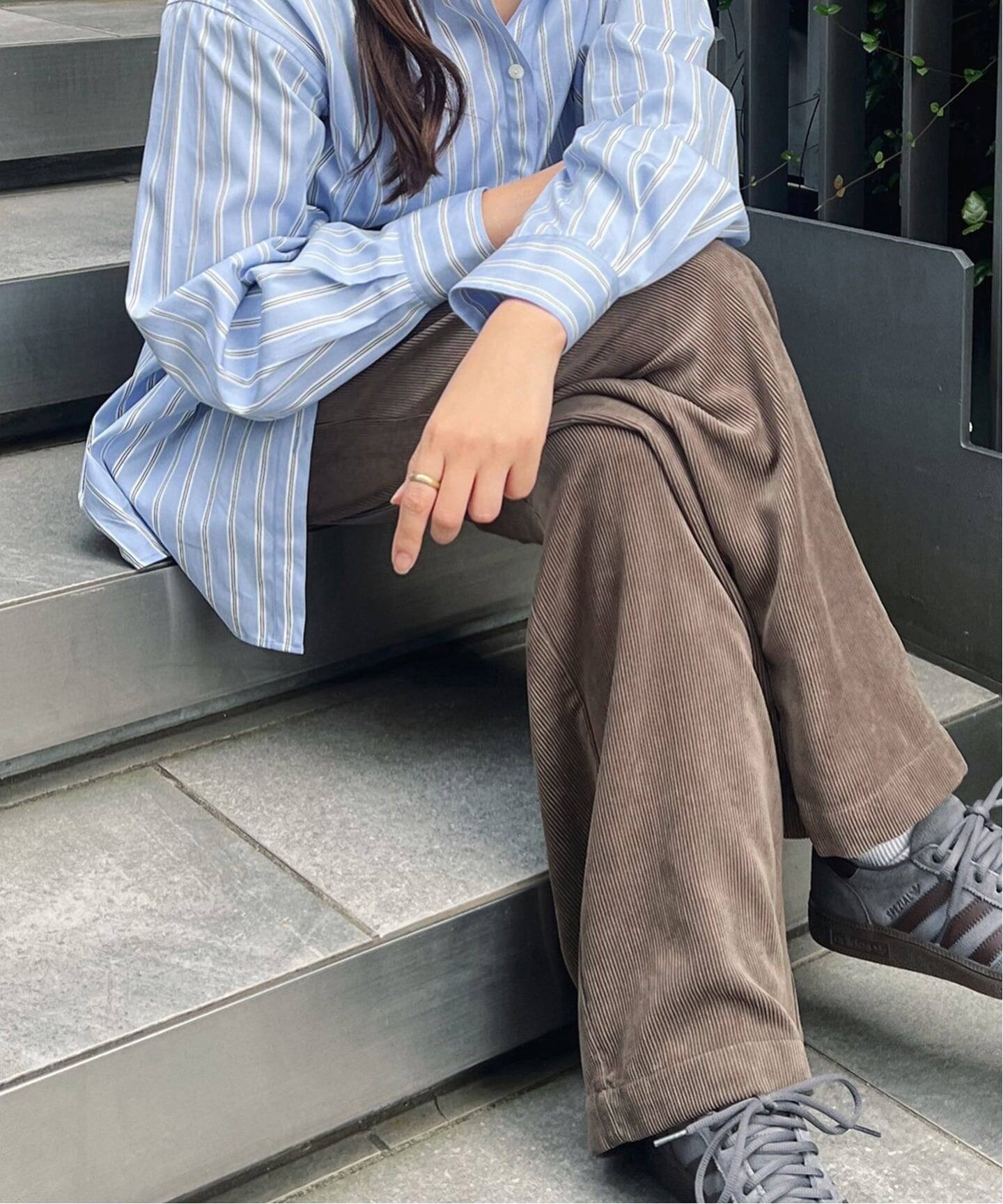 【ジャーナルスタンダード/JOURNAL STANDARD】の《追加4》コーデュロイワイドパンツ インテリア・キッズ・メンズ・レディースファッション・服の通販 founy(ファニー) ファッション Fashion レディースファッション Fashion for Women パンツ Pants & Trousers コーデュロイ Corduroy, Cord Fabric フロント Front, Front Design ボックス Boxy, Box Shape 秋 Autumn ブラウン B|ID: prp329100004799616 ipo3291000000034858221