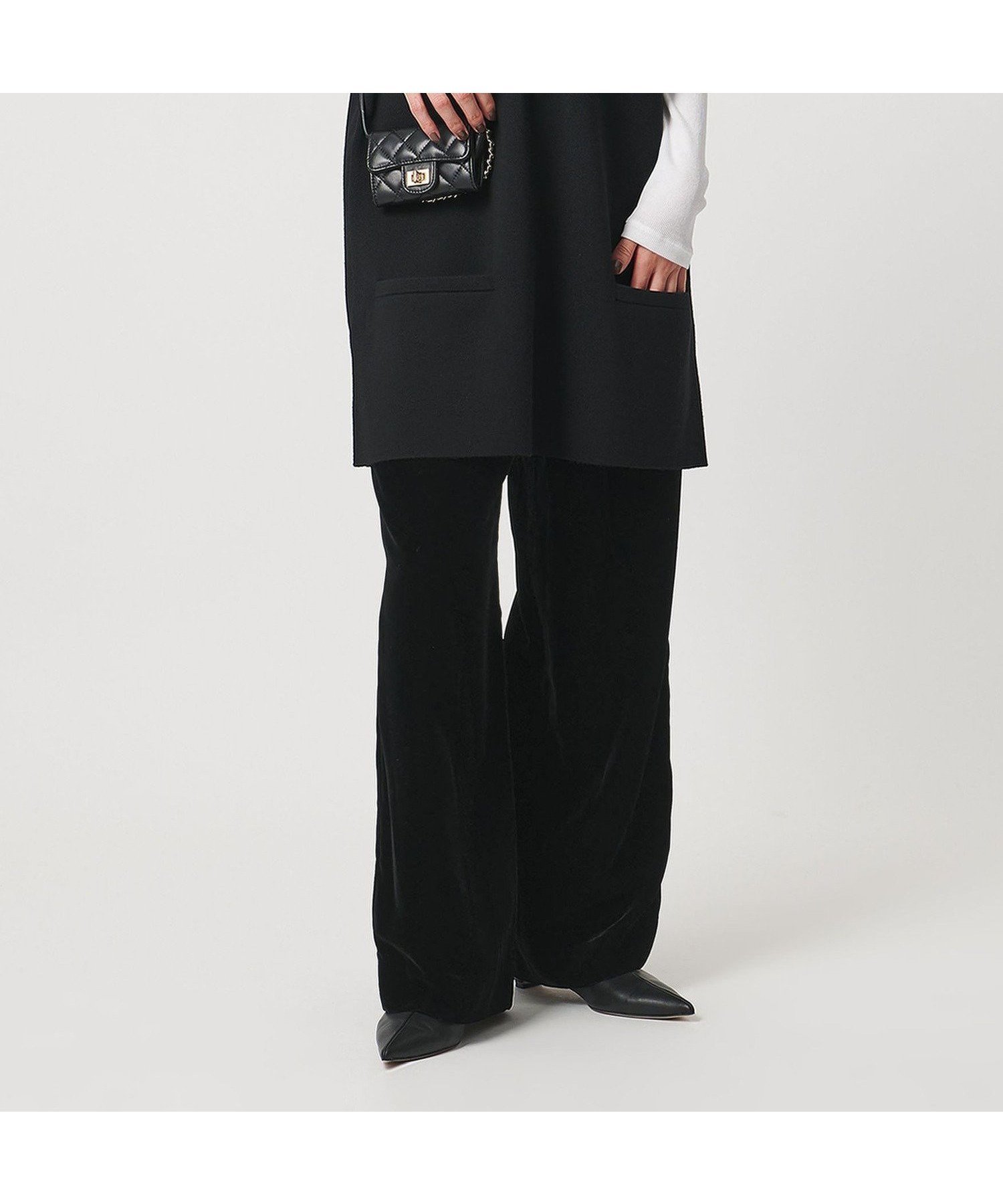 【ユナイテッドアローズ/UNITED ARROWS】のベルベット イージー パンツ インテリア・キッズ・メンズ・レディースファッション・服の通販 founy(ファニー) ファッション Fashion レディースファッション Fashion for Women パンツ Pants & Trousers ジャケット Jacket, Outerwear ツイスト Tweed, Tweed Fabric ドローコード Drawcord, Drawstring Cord 定番 Standard, Basic Item ベルベット Velvet, Velvety リラックス Relax, Relaxed Fit レギュラー Regular, Standard Fit BLACK|ID: prp329100004799644 ipo3291000000034926265