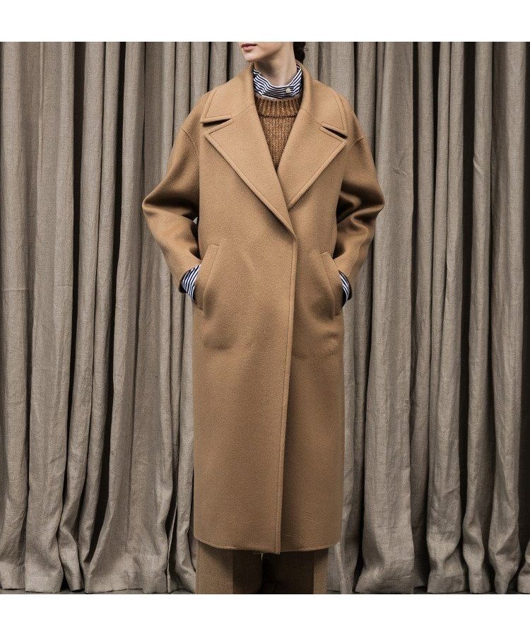 【アンタイトル/UNTITLED】のカシミヤリバーガウンコート インテリア・キッズ・メンズ・レディースファッション・服の通販 founy(ファニー) ファッション Fashion レディースファッション Fashion for Women アウター Coat / Outerwear Collection コート・ロングコート・ピーコート Long Coats, Peacoats & More クラシカル Classical, Vintage-Inspired フォルム Silhouette, Form エレガント 上品 Elegant タバコブラウン|ID: prp329100004799654 ipo3291000000034925086