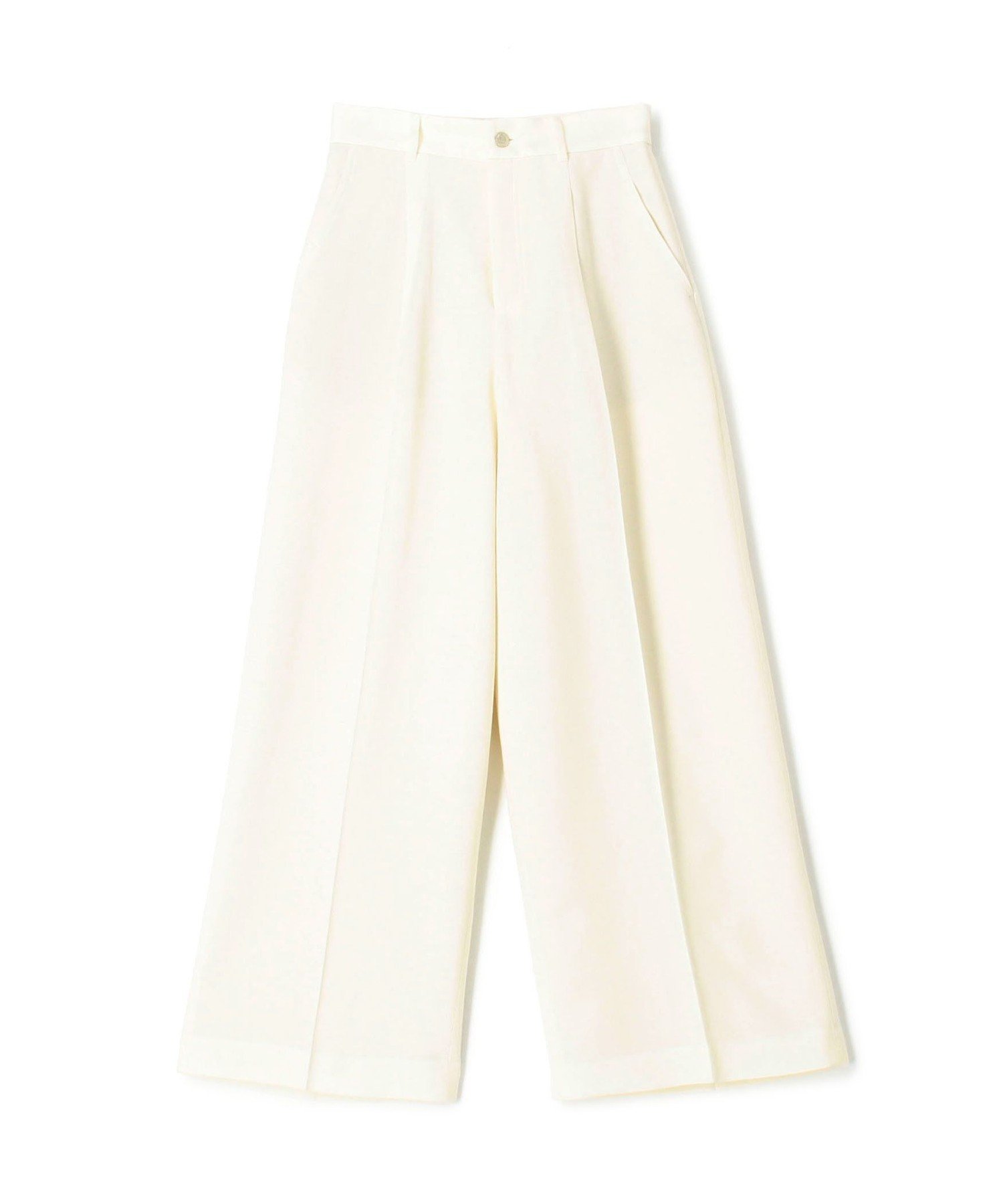 【トゥモローランド/TOMORROWLAND】のウールサキソニー ハイウエストパンツ インテリア・キッズ・メンズ・レディースファッション・服の通販 founy(ファニー) 　ファッション　Fashion　レディースファッション　Fashion for Women　パンツ　Pants & Trousers　2024年　2024　2024-2025秋冬・A/W　Autumn/Winter 2024–25 AW24–25　シンプル　Simple, Minimal　ベーシック　Basic, Essential　A/W・秋冬　Autumn/Winter　11 ホワイト|ID: prp329100004799665 ipo3291000000034946441