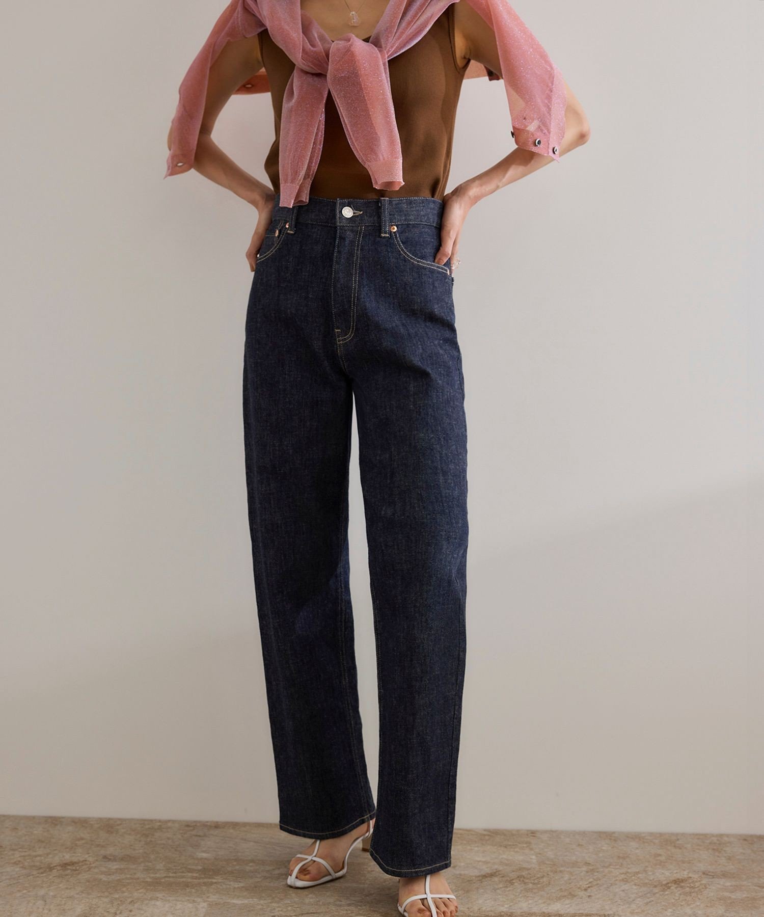 【ロペ/ROPE'】のストレッチデニムストレートパンツ インテリア・キッズ・メンズ・レディースファッション・服の通販 founy(ファニー) ファッション Fashion レディースファッション Fashion for Women パンツ Pants & Trousers ジャケット Jacket, Outerwear ストレッチ Stretch, Stretchy Fabric ダウン Down, Puffer ツイード Twill, Twill Weave デニム Denim, Jeans Material バランス Balance, Style Balance パターン Pattern, Design Print フィット Fit, Slim Fit ポケット Pocket, Pocket Detail おすすめ Recommended / Our Picks ネイビー(40)|ID: prp329100004799667 ipo3291000000034823099