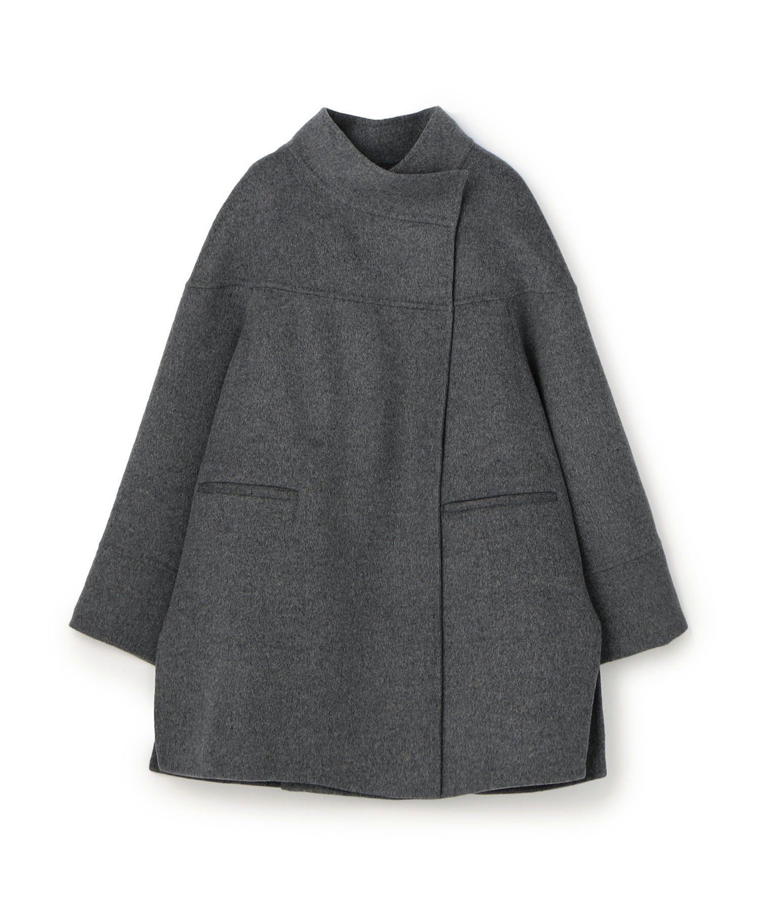 【トゥモローランド/TOMORROWLAND】のスーパーダブルフェイス スタンドカラーコート インテリア・キッズ・メンズ・レディースファッション・服の通販 founy(ファニー) ファッション Fashion レディースファッション Fashion for Women アウター Coat / Outerwear Collection コート・ロングコート・ピーコート Long Coats, Peacoats & More エレガント 上品 Elegant スタンド Stand Collar, Upright Stand スリーブ Sleeve, Long Sleeve / Short Sleeve ダブル Double, Double-Breasted パターン Pattern, Design Print フェイス Face, Facial Design リラックス Relax, Relaxed Fit 17 グレー|ID: prp329100004799679 ipo3291000000034892574