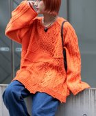 【チャオパニックティピー/CIAOPANIC TYPY】の【etsinta/エシンタ】リメイクオーバーラムニット 人気、トレンドファッション・服の通販 founy(ファニー) ファッション Fashion レディースファッション Fashion for Women トップス・カットソー Cut & Sew Tops ニット Knit Tops & Sweaters インナー Innerwear カットソー Cut and Sewn Top デニム Denim, Jeans Material パッチワーク Patchwork, Mixed Fabric ベスト Vest, Waistcoat ミックス Mix, Mixed Style おすすめ Recommended / Our Picks thumbnail オレンジ|ID: prp329100004799687 ipo3291000000034823188