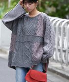 【チャオパニックティピー/CIAOPANIC TYPY】の【etsinta/エシンタ】リメイクオーバーラムニット 人気、トレンドファッション・服の通販 founy(ファニー) ファッション Fashion レディースファッション Fashion for Women トップス・カットソー Cut & Sew Tops ニット Knit Tops & Sweaters インナー Innerwear カットソー Cut and Sewn Top デニム Denim, Jeans Material パッチワーク Patchwork, Mixed Fabric ベスト Vest, Waistcoat ミックス Mix, Mixed Style おすすめ Recommended / Our Picks thumbnail グレー|ID: prp329100004799687 ipo3291000000034823190