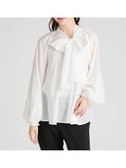 【セルフォード/CELFORD】のビッグリボンセミシアーブラウス 人気、トレンドファッション・服の通販 founy(ファニー) ファッション Fashion レディースファッション Fashion for Women トップス・カットソー Cut & Sew Tops シャツ・ブラウス・オフィスカジュアル Elegant Blouses & Button-Ups インナーキャミ Inner Camisole ジャケット Jacket, Outerwear スマート Smart, Elegant リボン Ribbon, Bow エレガント 上品 Elegant 春 Spring thumbnail OWHT[002]|ID: prp329100004799695 ipo3291000000036269957