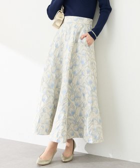 【ラブティックボンボン/La boutique BonBon】の【BonBonガールズセレクト・最強映えスカート】お花柄ジャガードスカート 人気、トレンドファッション・服の通販 founy(ファニー) ファッション Fashion レディースファッション Fashion for Women スカート Skirts カットソー Cut and Sewn Top コンパクト Compact, Small Size バランス Balance, Style Balance フェミニン Feminine, Girly フレア Flare, Flared ポケット Pocket, Pocket Detail おすすめ Recommended / Our Picks エレガント 上品 Elegant |ID:prp329100004799703