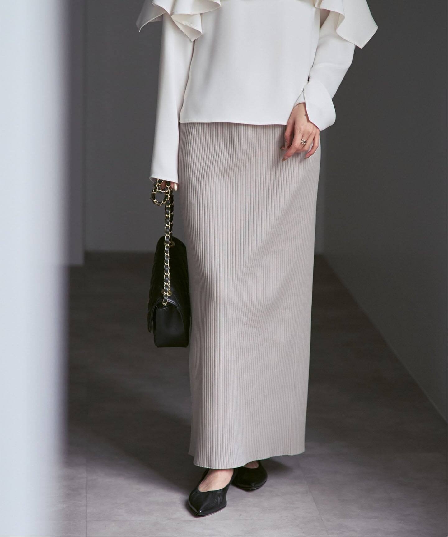 【ノーブル / スピック&スパン/NOBLE / Spick & Span】の《26SS先行追加 ・WEB限定カラー》トタンテレコタイトスカート インテリア・キッズ・メンズ・レディースファッション・服の通販 founy(ファニー) ファッション Fashion レディースファッション Fashion for Women スカート Skirts 2026年 2026 シンプル Simple, Minimal スリット Slit, Slit Detail テレコ Ribbed, Rib Stitch ロング Long, Long-Length 人気 Popular, Best Seller 定番 Standard, Basic Item ベージュ|ID: prp329100004799704 ipo3291000000034881621