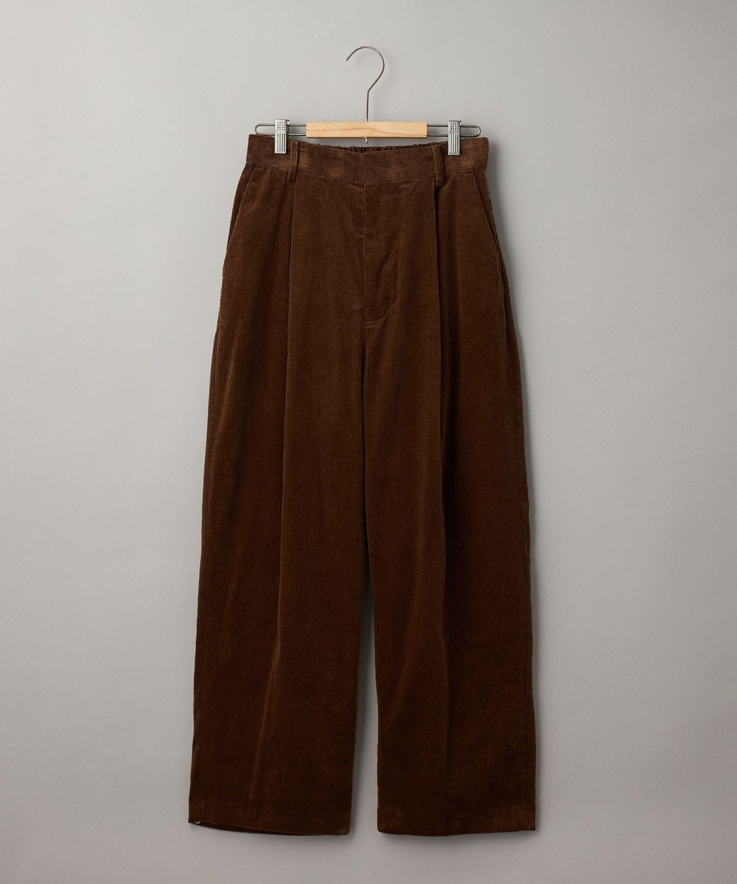 【コーエン/COEN】のコーデュロイタックワイドパンツ インテリア・キッズ・メンズ・レディースファッション・服の通販 founy(ファニー) 　ファッション　Fashion　レディースファッション　Fashion for Women　パンツ　Pants & Trousers　コーデュロイ　Corduroy, Cord Fabric　ジャケット　Jacket, Outerwear　セットアップ　Set-Up, Coordinated Outfit　バランス　Balance, Style Balance　フィット　Fit, Slim Fit　ブルゾン　Blouson, Bomber Jacket　ベスト　Vest, Waistcoat　ポケット　Pocket, Pocket Detail　A/W・秋冬　Autumn/Winter　エレガント 上品　Elegant　DK.BROWN|ID: prp329100004799710 ipo3291000000034823317