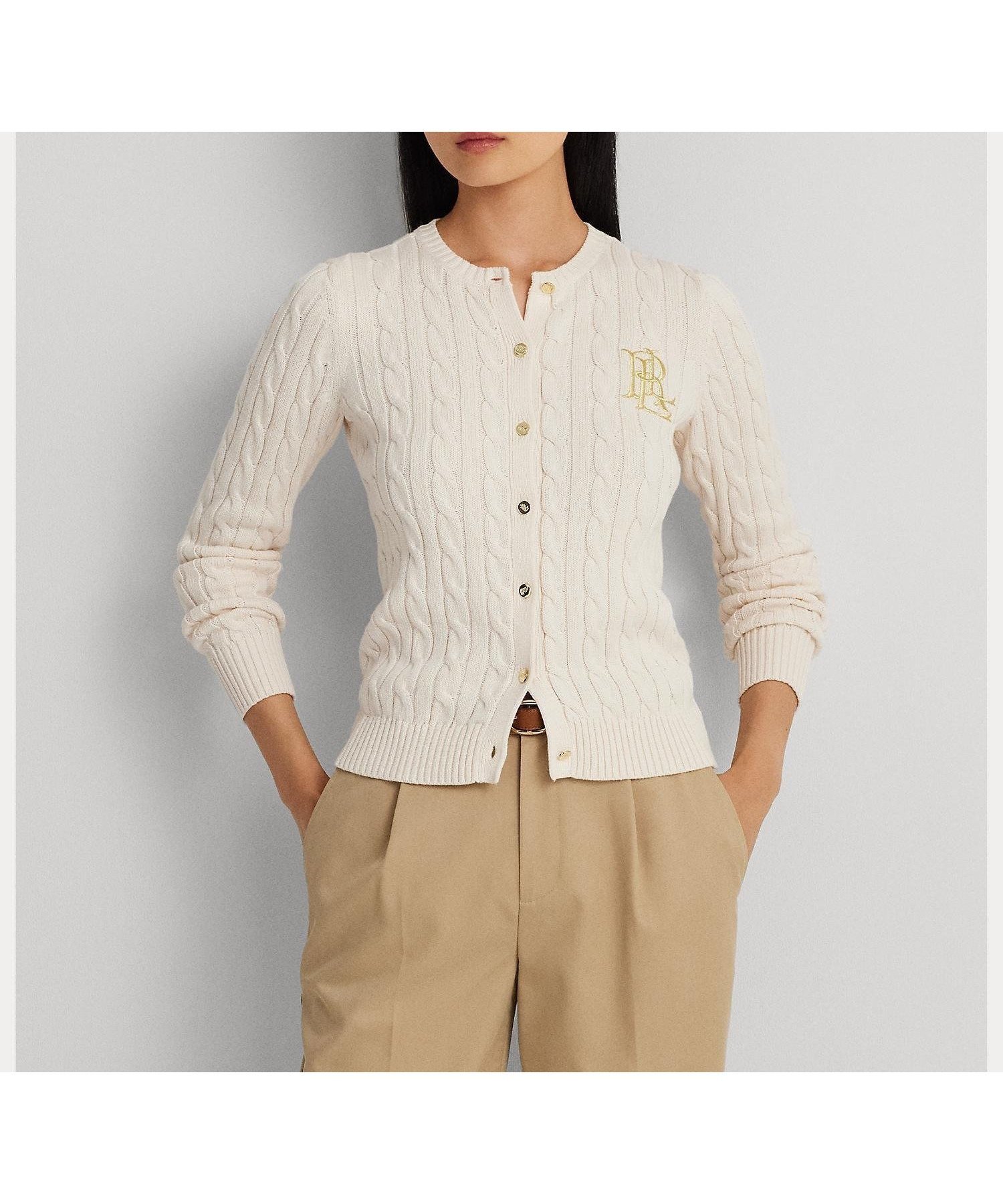 【ラルフローレン/RALPH LAUREN】のケーブルニット コットン カーディガン インテリア・キッズ・メンズ・レディースファッション・服の通販 founy(ファニー) ファッション Fashion レディースファッション Fashion for Women トップス・カットソー Cut & Sew Tops ニット Knit Tops & Sweaters カーディガン・羽織り Layered Style Cardigans カーディガン Cardigan, Knitwear クラシック Classic, Timeless Style スリム Slim, Slim Fit 長袖 Long Sleeve, Full Sleeve フィット Fit, Slim Fit 101ナチュラル|ID: prp329100004799712 ipo3291000000034823324