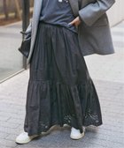 【スピック&スパン/Spick & Span】の《追加2》エンブロイダリーレーススカート ブラック|ID: prp329100004799718 ipo3291000000034998437