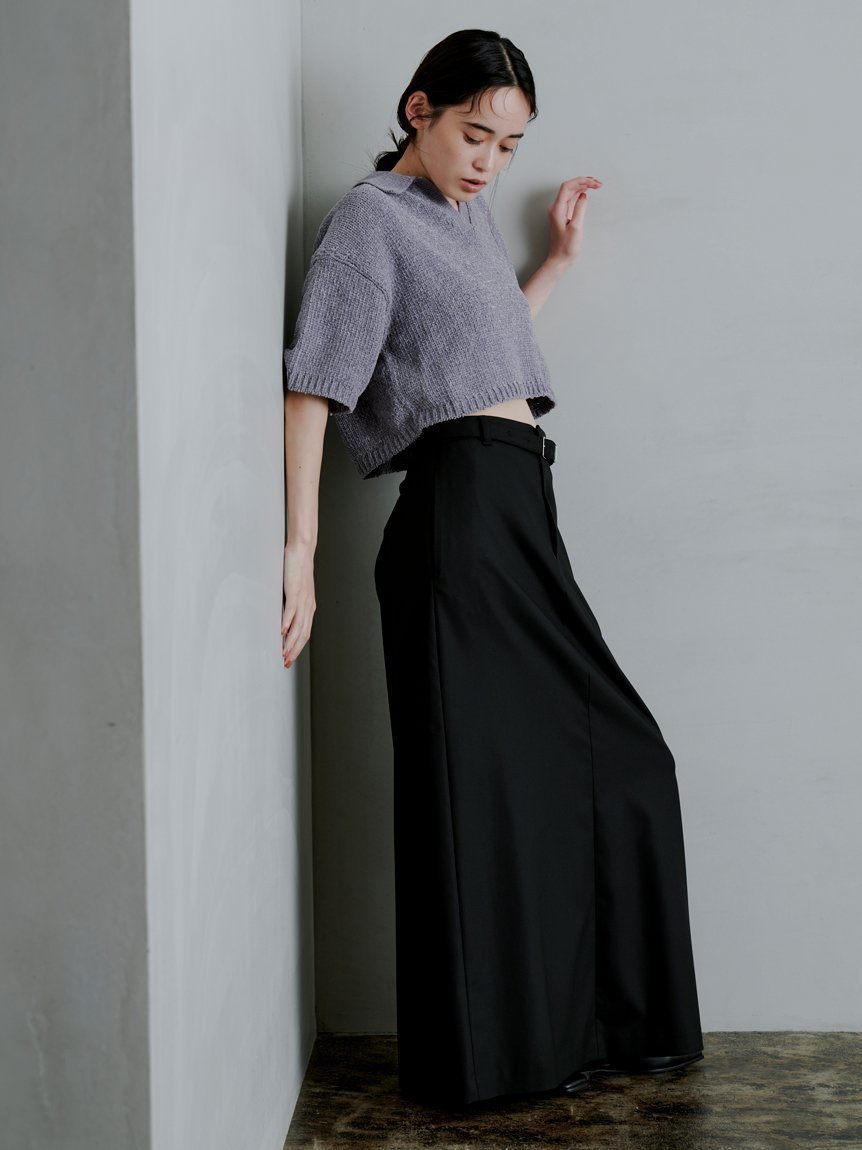 【ミースロエ/MIESROHE】のベルテッドセミフレアマキシスカート 人気、トレンドファッション・服の通販 founy(ファニー) 　雑誌掲載アイテム　Magazine Picks & Fashion Features　ファッション雑誌　Fashion Magazines　ヴェリィ　VERY　クラッシィ　CLASSY.　ファッション　Fashion　レディースファッション　Fashion for Women　スカート　Skirts　10月号　October Issue　12月号　December Issue　ストライプ　Stripe, Striped Pattern　スマート　Smart, Elegant　スーツ　Suit, Formalwear　フェミニン　Feminine, Girly　マキシ　Maxi, Full Length　無地　Plain, Solid Color　雑誌　Magazine, Fashion Magazine　 other-1|ID: prp329100004799745 ipo3291000000034823548