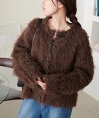 【ディスコート/Discoat】のシャギーカーディガン ブラウン|ID: prp329100004799756 ipo3291000000034823621