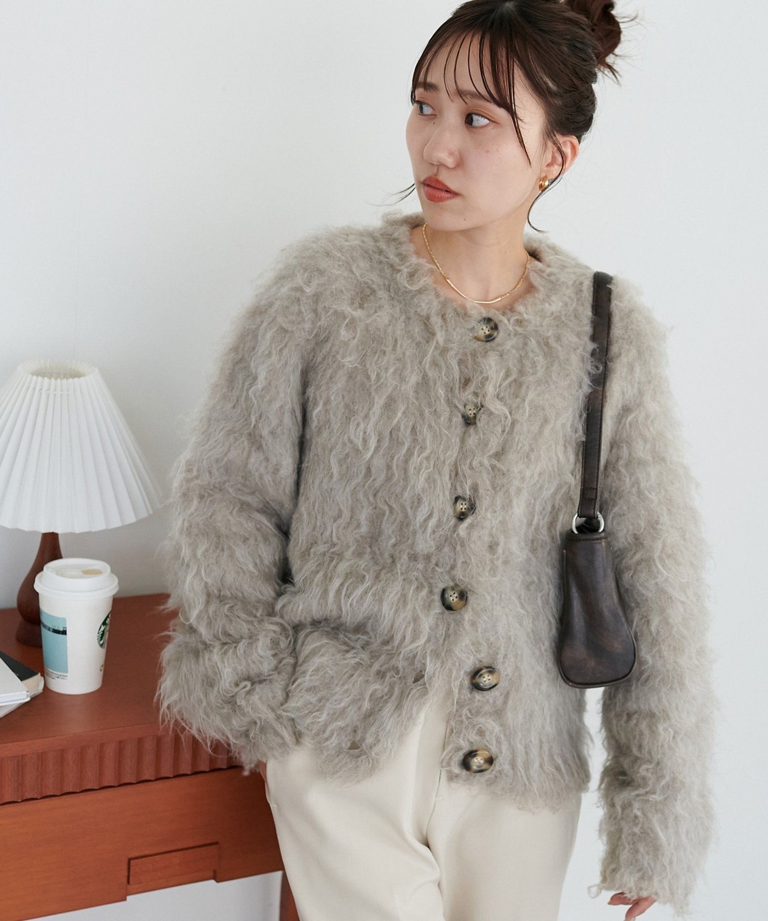 【ディスコート/Discoat】のシャギーカーディガン インテリア・キッズ・メンズ・レディースファッション・服の通販 founy(ファニー) ファッション Fashion レディースファッション Fashion for Women トップス・カットソー Cut & Sew Tops カーディガン・羽織り Layered Style Cardigans カーディガン Cardigan, Knitwear シンプル Simple, Minimal フロント Front, Front Design マーブル Marble, Marble Pattern ランダム Random, Irregular モカ|ID: prp329100004799756 ipo3291000000034823622