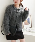 【ディスコート/Discoat】のシャギーカーディガン ダークグレー|ID: prp329100004799756 ipo3291000000034823623