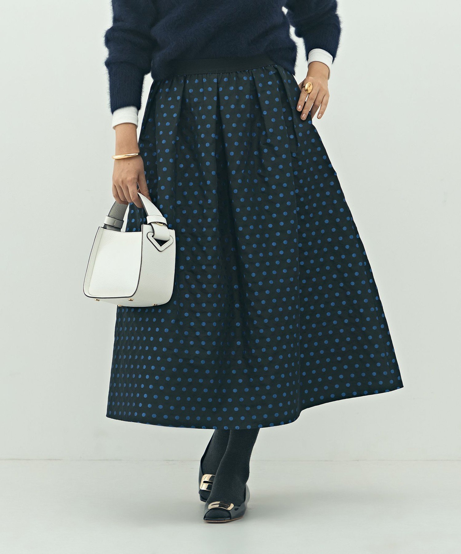 【ノーリーズ/NOLLEY'S】のウォッシャブルドットジャガードタックフレアスカート インテリア・キッズ・メンズ・レディースファッション・服の通販 founy(ファニー) ファッション Fashion レディースファッション Fashion for Women スカート Skirts Aライン・フレアスカート A-Line & Flared Skirts バランス Balance, Style Balance ブライト Bright, Shiny 水玉 Polka Dot, Dot Pattern おすすめ Recommended / Our Picks 2025年 2025 2025-2026秋冬・A/W Autumn/Winter 2025–26 AW25–26 ブラック系その他|ID: prp329100004799760 ipo3291000000034869353